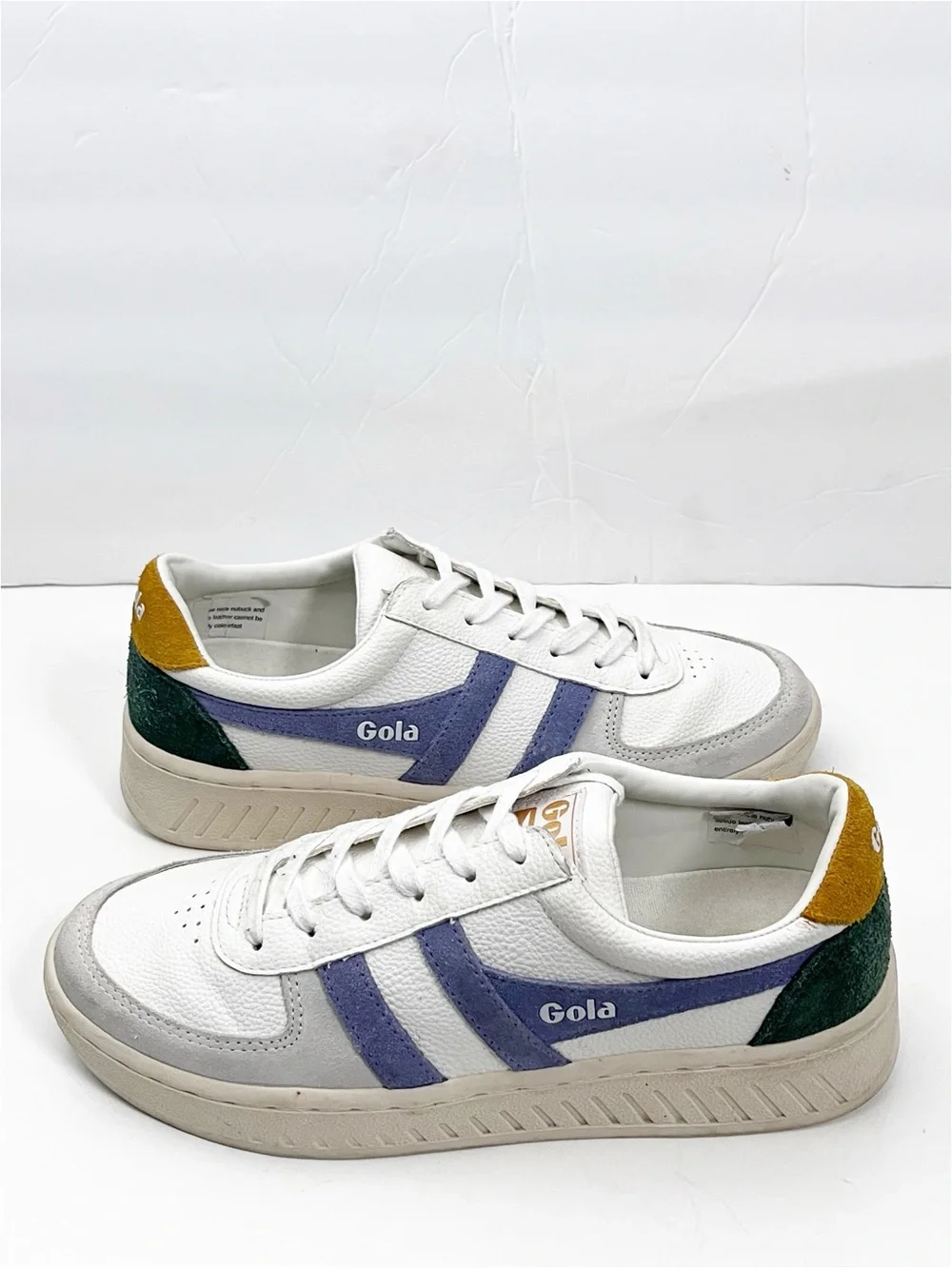 GOLA Grandstand Trident Leather Suede Lace Up Tennis Shoes Sneakers Size 7.5